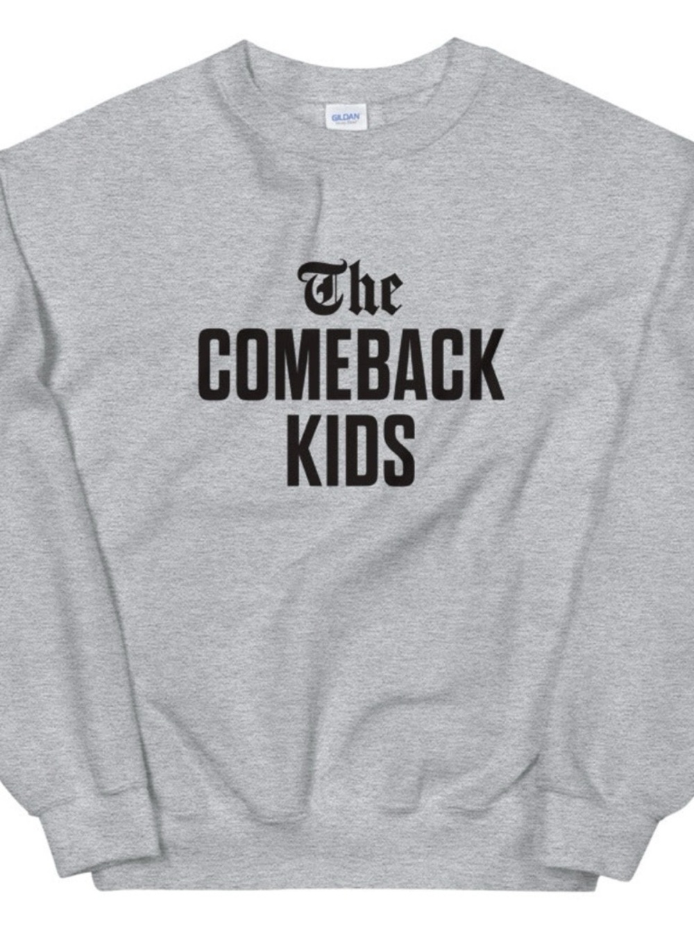 Hired Sobriety Gray graphic print the comeback kids hoodie 2XL